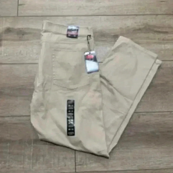 NEW Ralph Lauren Chaps Men's Size‎ 36 Beige Khaki Pants flat front NWT - Picture 10 of 12